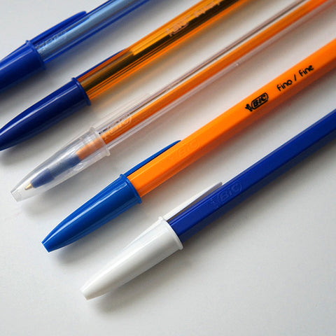 Bic Cristal Fine Ballpoint Pen Pack of 4 blue